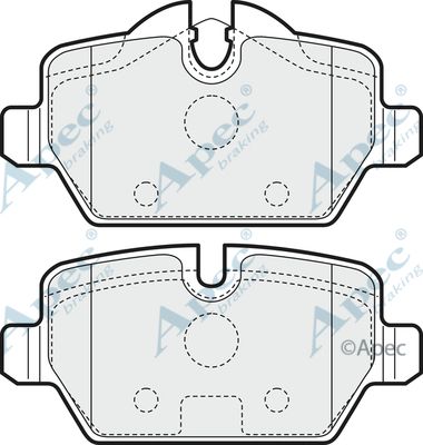 APEC BRAKING Piduriklotsi komplekt,ketaspidur PAD1459